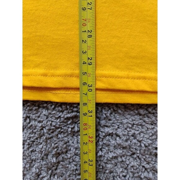 The Simpsons T-Shirt Men's Size Large Double Graphic Yellow Short Sleeve - Picture 9 of 9